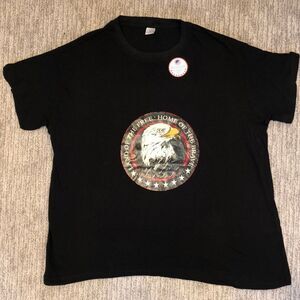 Vintage Patriotic T-Shirt | Super Thin Cotton | Large